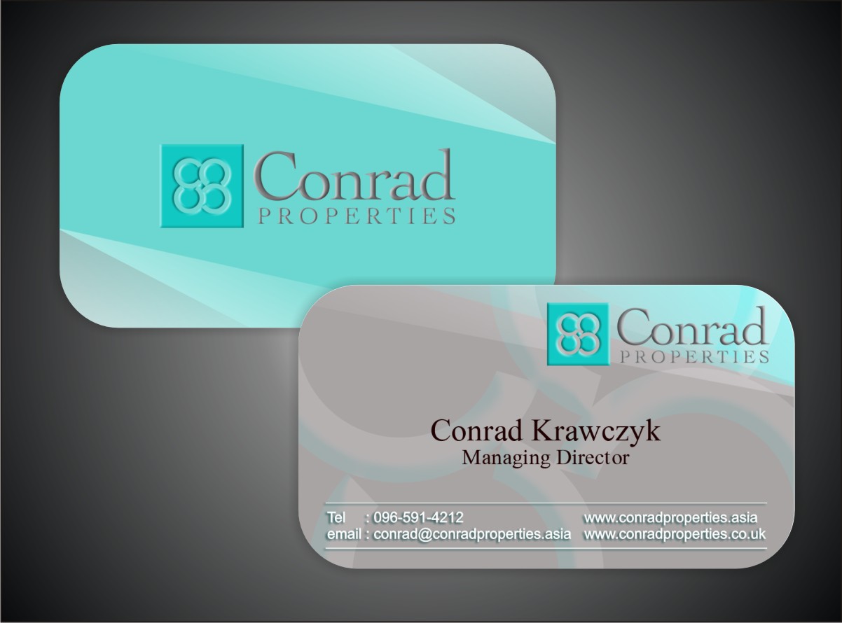 Business Card Design by Ron_Hab Graphics for Conrad Properties | Design #4342311