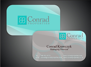 Business Card Design by Ron_Hab Graphics for Conrad Properties | Design: #4342311
