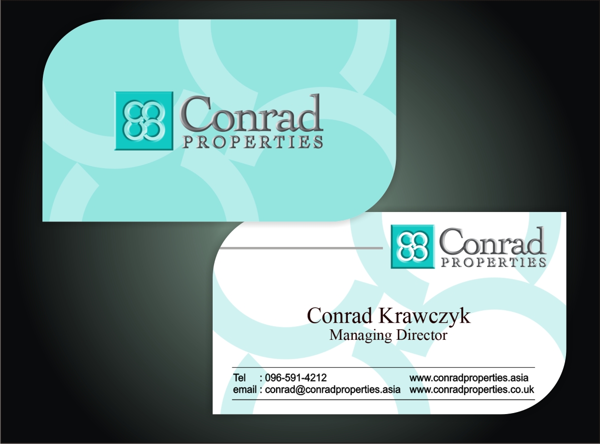 Business Card Design by Ron_Hab Graphics for Conrad Properties | Design #4342730