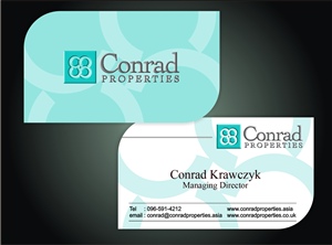 Business Card Design by Ron_Hab Graphics for Conrad Properties | Design: #4342730
