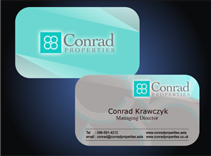 Visitenkarten-Design von Ron_Hab Graphics für Conrad Properties | Design #4355803