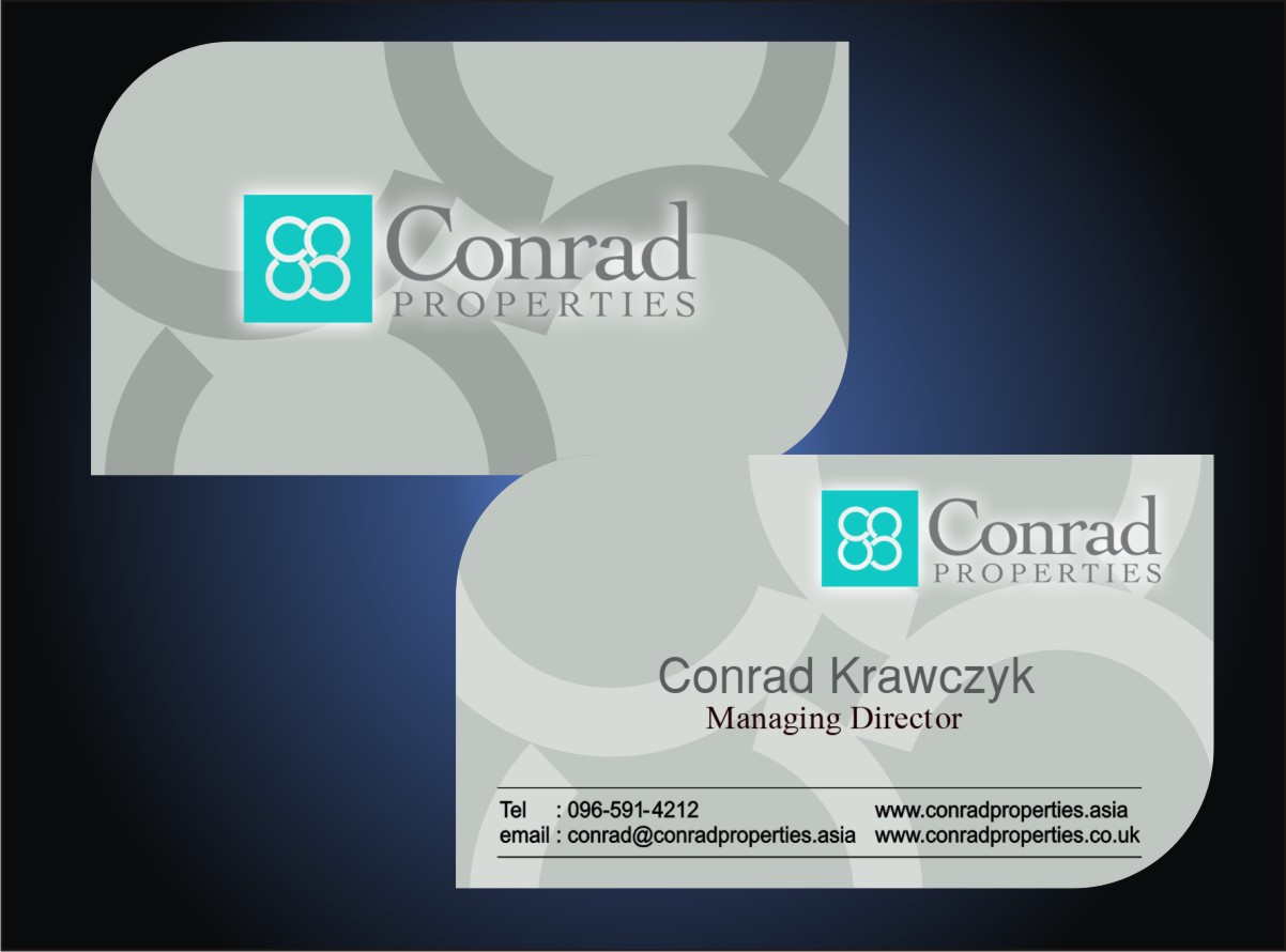 Business Card Design by Ron_Hab Graphics for Conrad Properties | Design #4355810