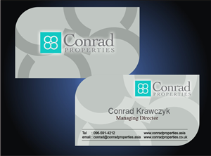 Business Card Design by Ron_Hab Graphics for Conrad Properties | Design: #4355810