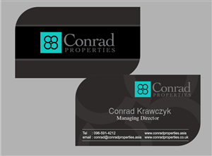 Business Card Design by Ron_Hab Graphics for Conrad Properties | Design: #4355814