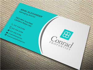 Business Card Design by szabist for Conrad Properties | Design: #4331805
