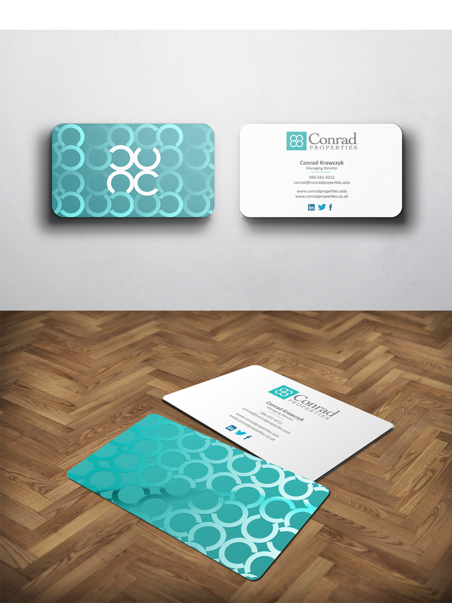 Business Card Design by Sarah Mathews for Conrad Properties | Design #4339871