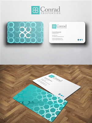 Business Card Design by Sarah Mathews for Conrad Properties | Design: #4346409