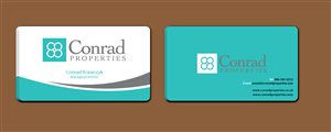 GUARANTEED: Design a modern & stylish business card for a new property agency - 'Conrad Properties'  | Business Card Design by meet007