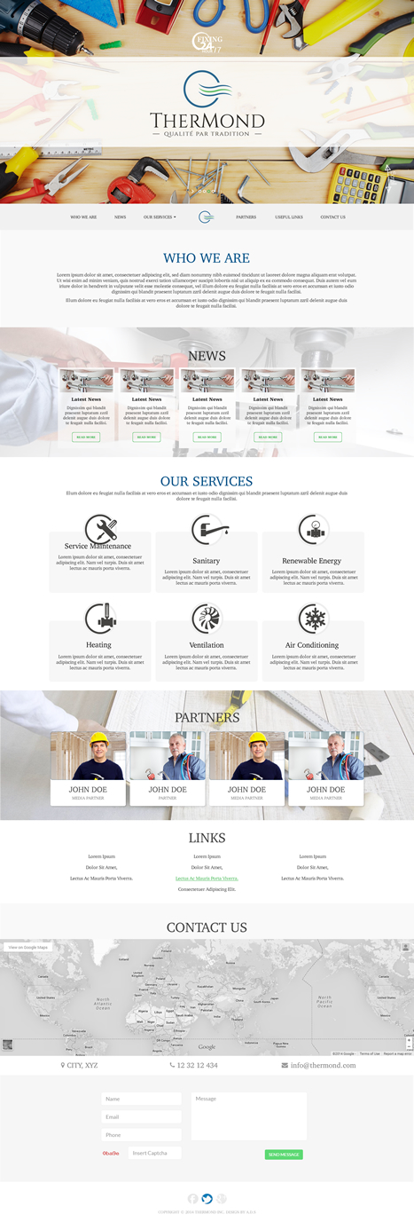 Web Design by A.D.S for TherMond | Design #4421922