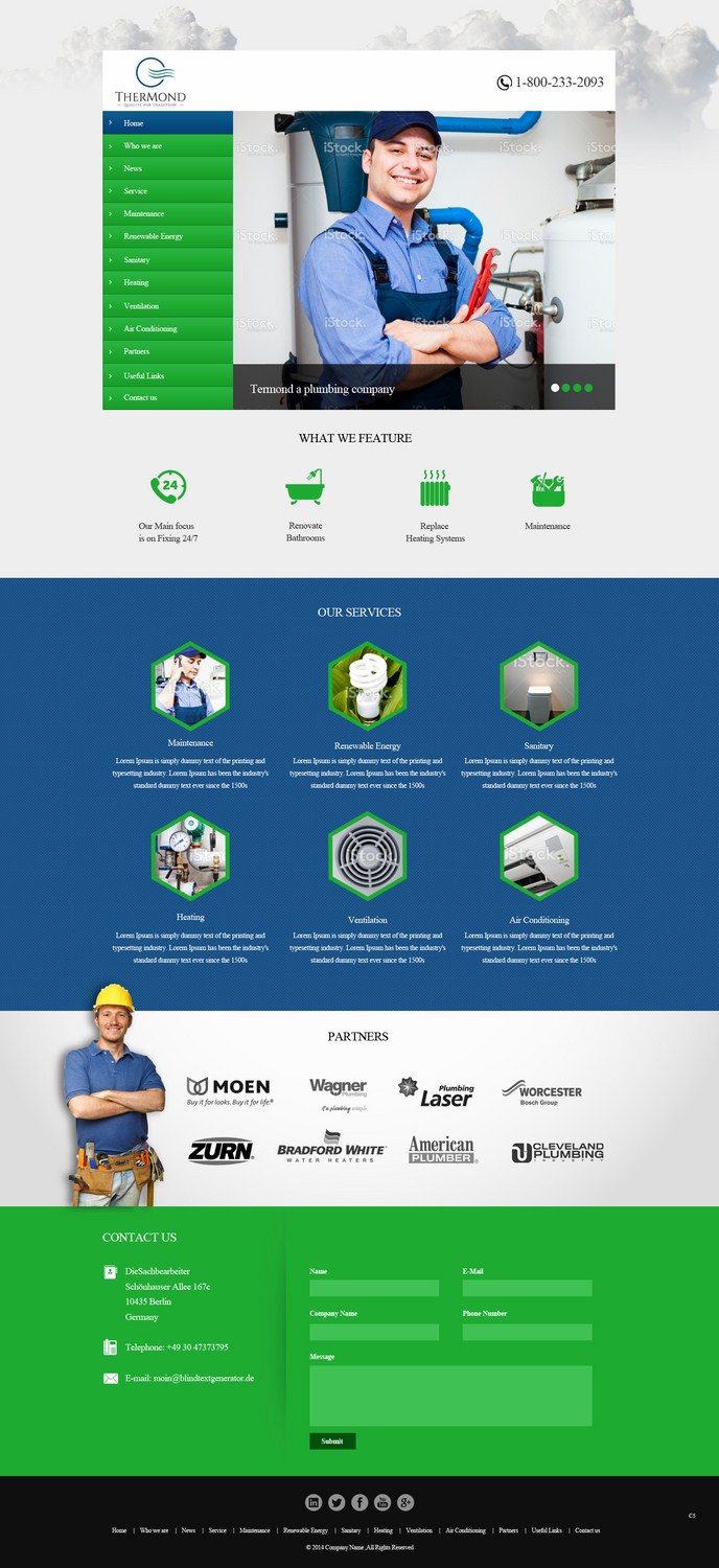 Web Design by pb for TherMond | Design #4356450