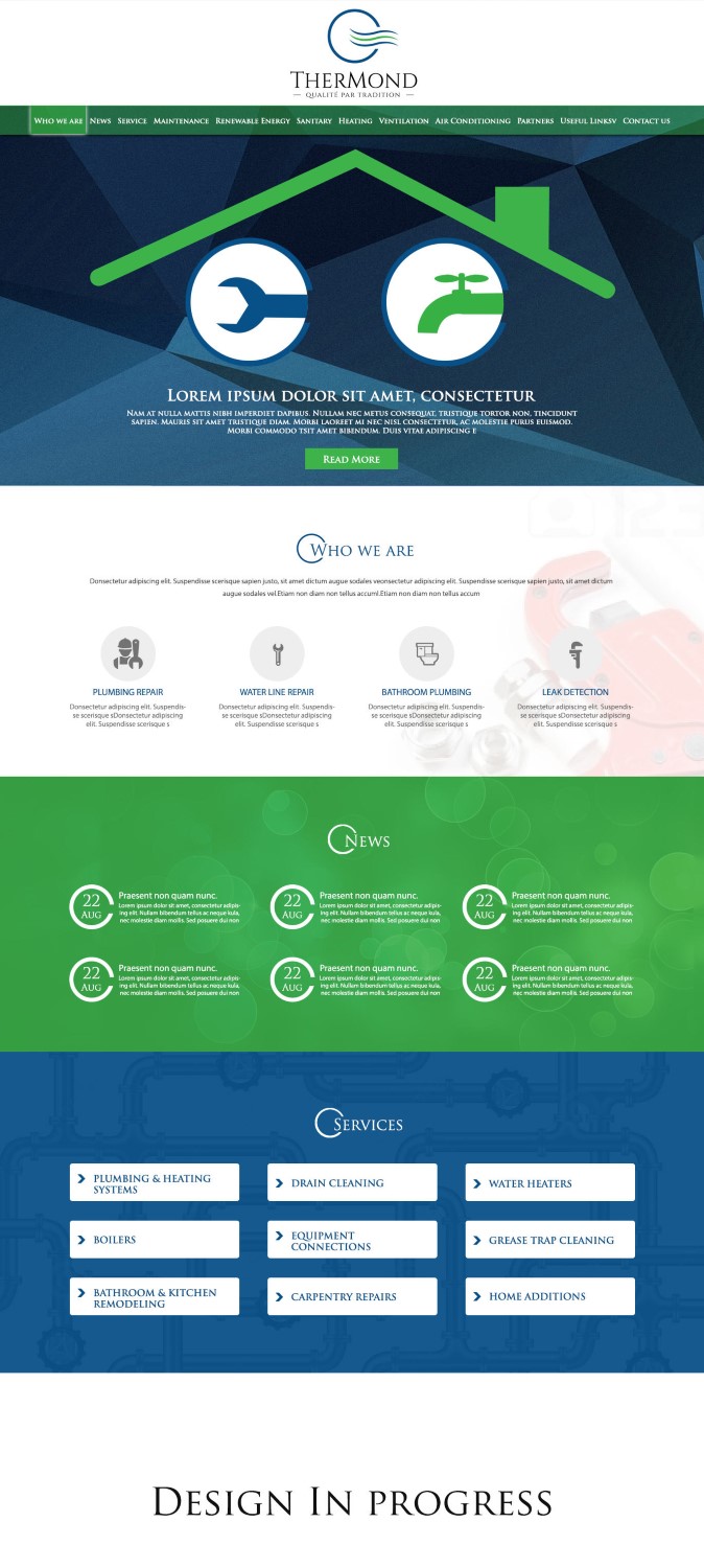 Web Design par TechWise pour TherMond | Design #4353633