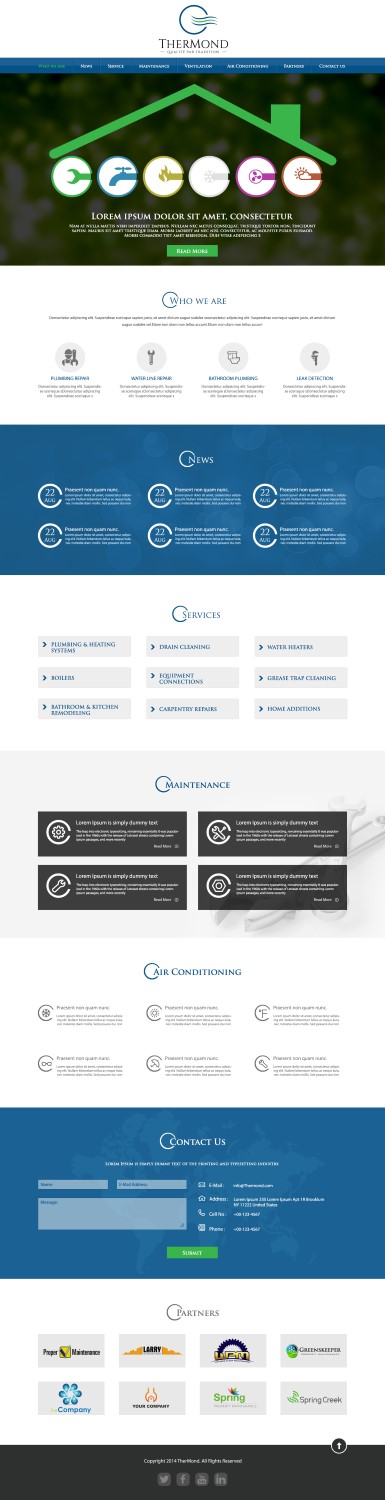 Web Design par TechWise pour TherMond | Design #4422199