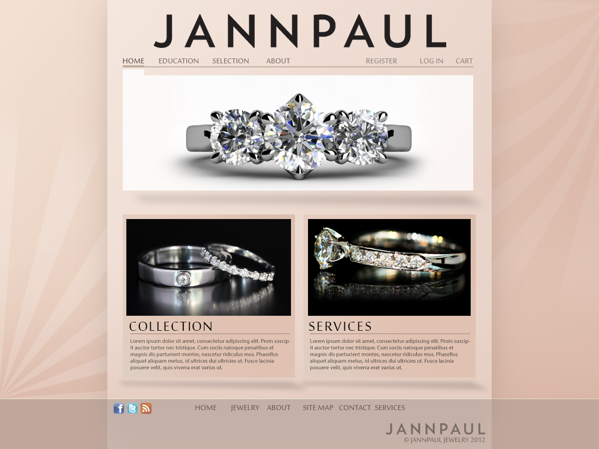 Web Design by stephenl for JANNPAUL | Design #1238555