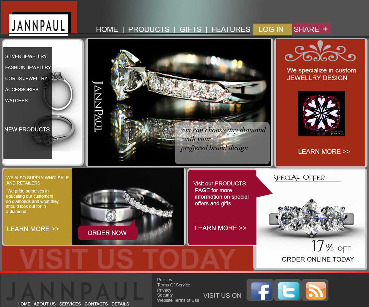Web Design by vondon for JANNPAUL | Design #1266310