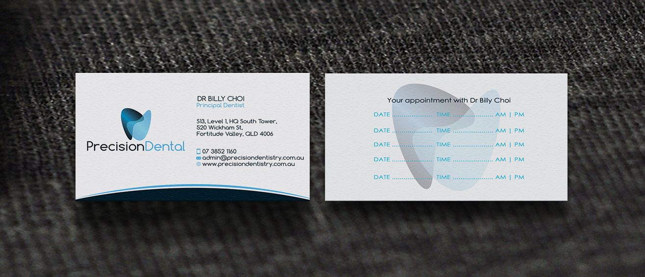 Business Card Design by GTools for Precision Dental | Design: #4366008