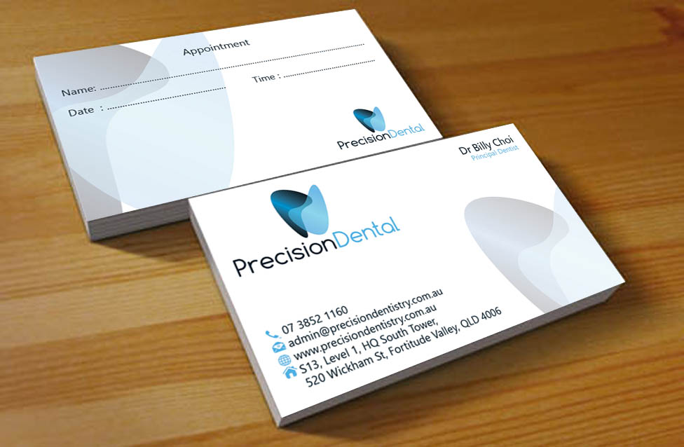 Business Card Design by Hardcore Design for Precision Dental | Design #4356858