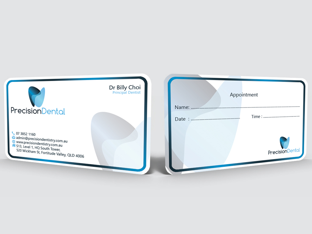 Business Card Design by Hardcore Design for Precision Dental | Design #4356940