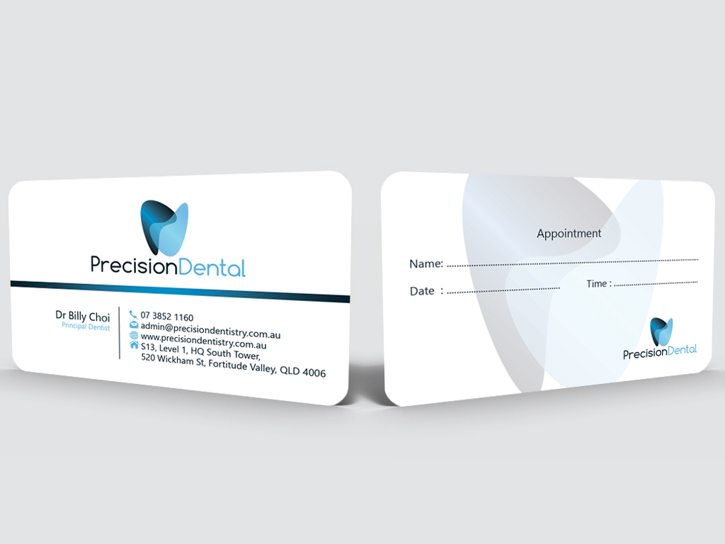 Business Card Design by Hardcore Design for Precision Dental | Design #4357020