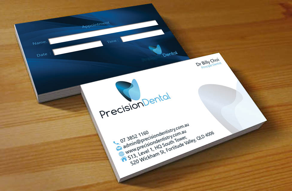 Business Card Design by Hardcore Design for Precision Dental | Design #4357129