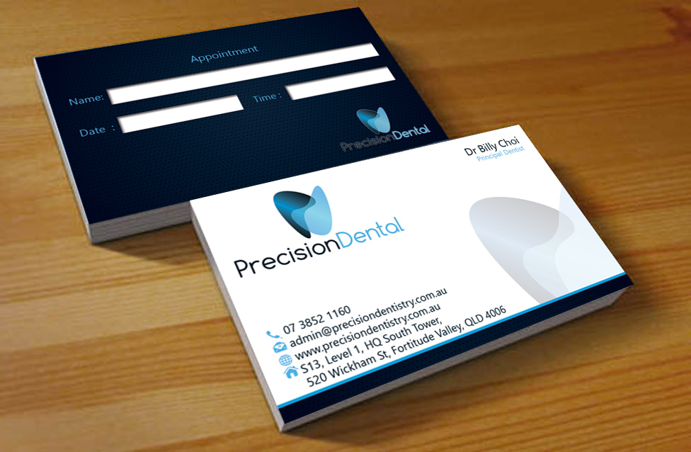 Business Card Design by Hardcore Design for Precision Dental | Design #4357188