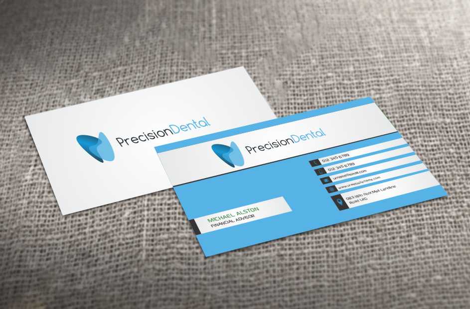 Business Card Design by AwsomeD for Precision Dental | Design #4331311