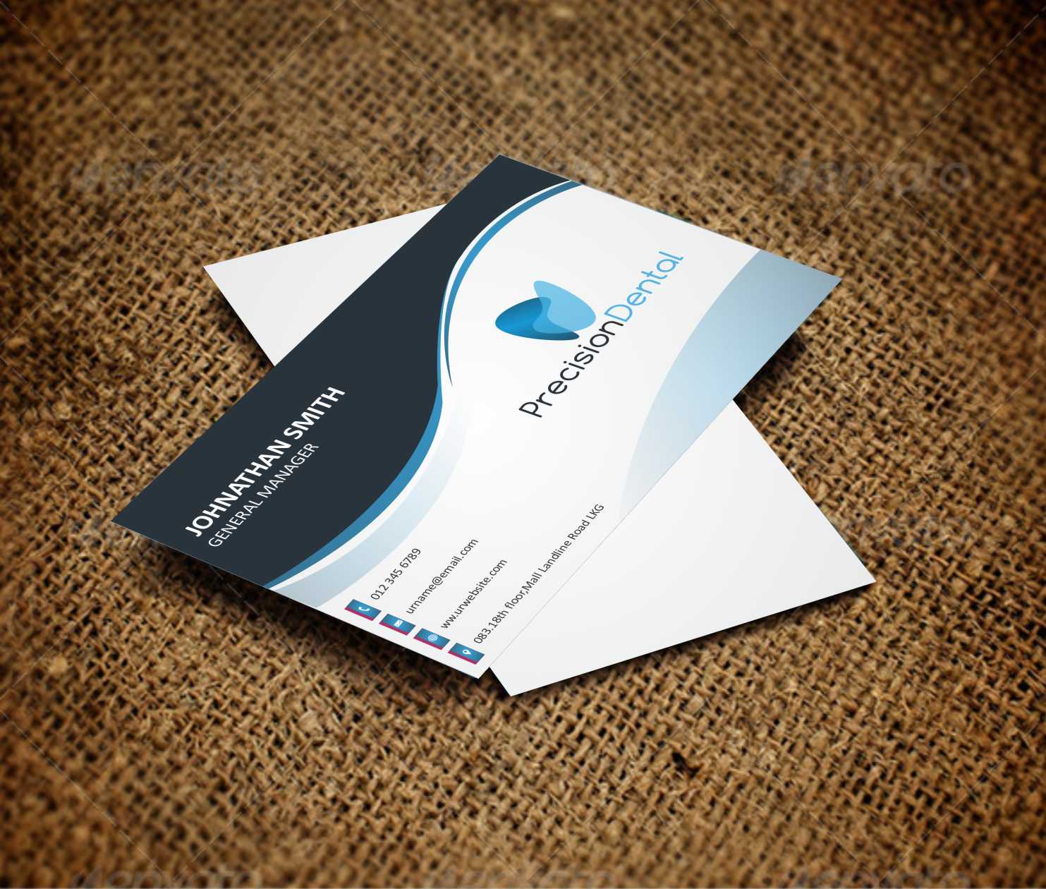 Business Card Design by AwsomeD for Precision Dental | Design #4331315