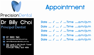 Business Card Design by bale. for Precision Dental | Design: #4355987