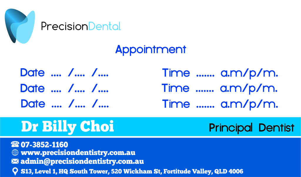 Business Card Design by bale. for Precision Dental | Design #4361608