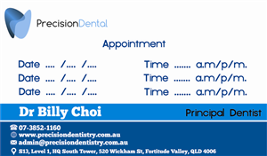Business Card Design by bale. for Precision Dental | Design: #4361608