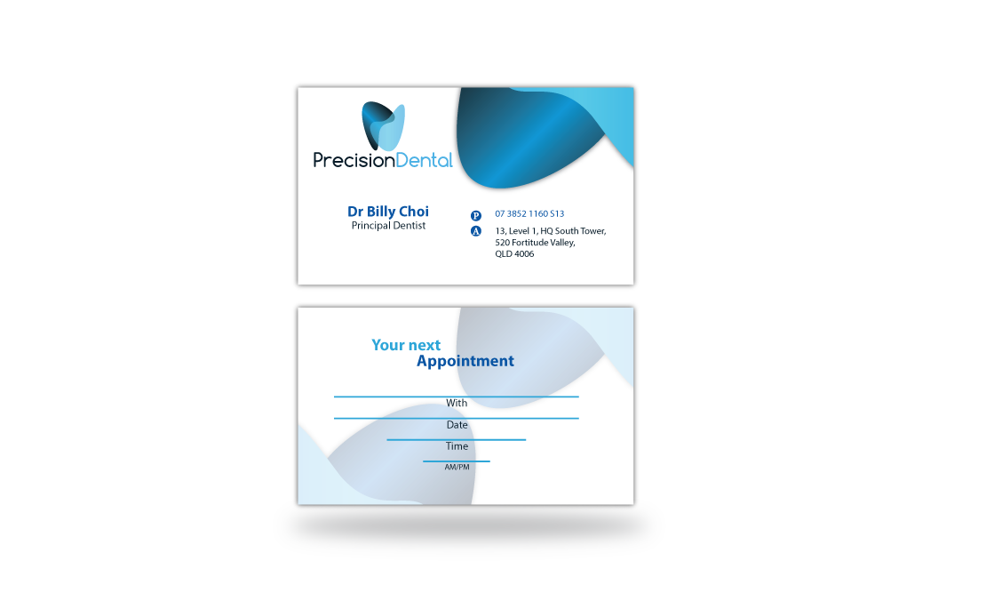 Visitenkarten-Design von Creative Graficus für Precision Dental | Design #4332050