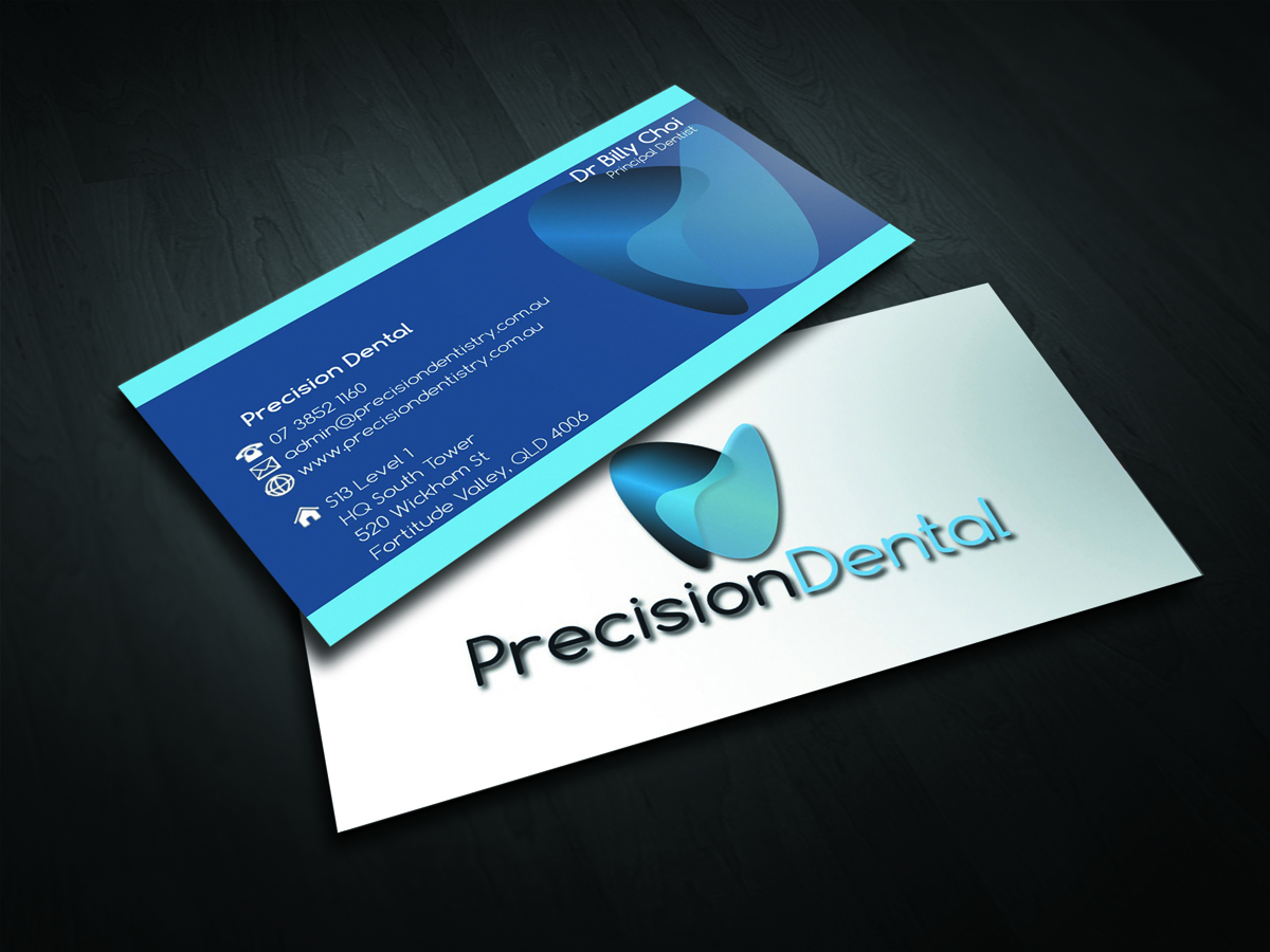 Business Card Design by qabeelqasim for Precision Dental | Design #4334107