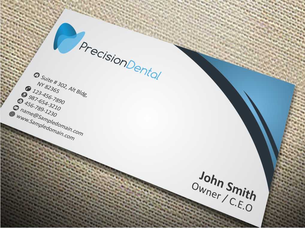 Business Card Design by szabist for Precision Dental | Design #4331728