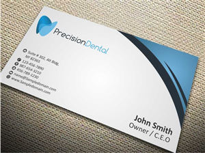 Business Card Design by szabist for Precision Dental | Design #4331728