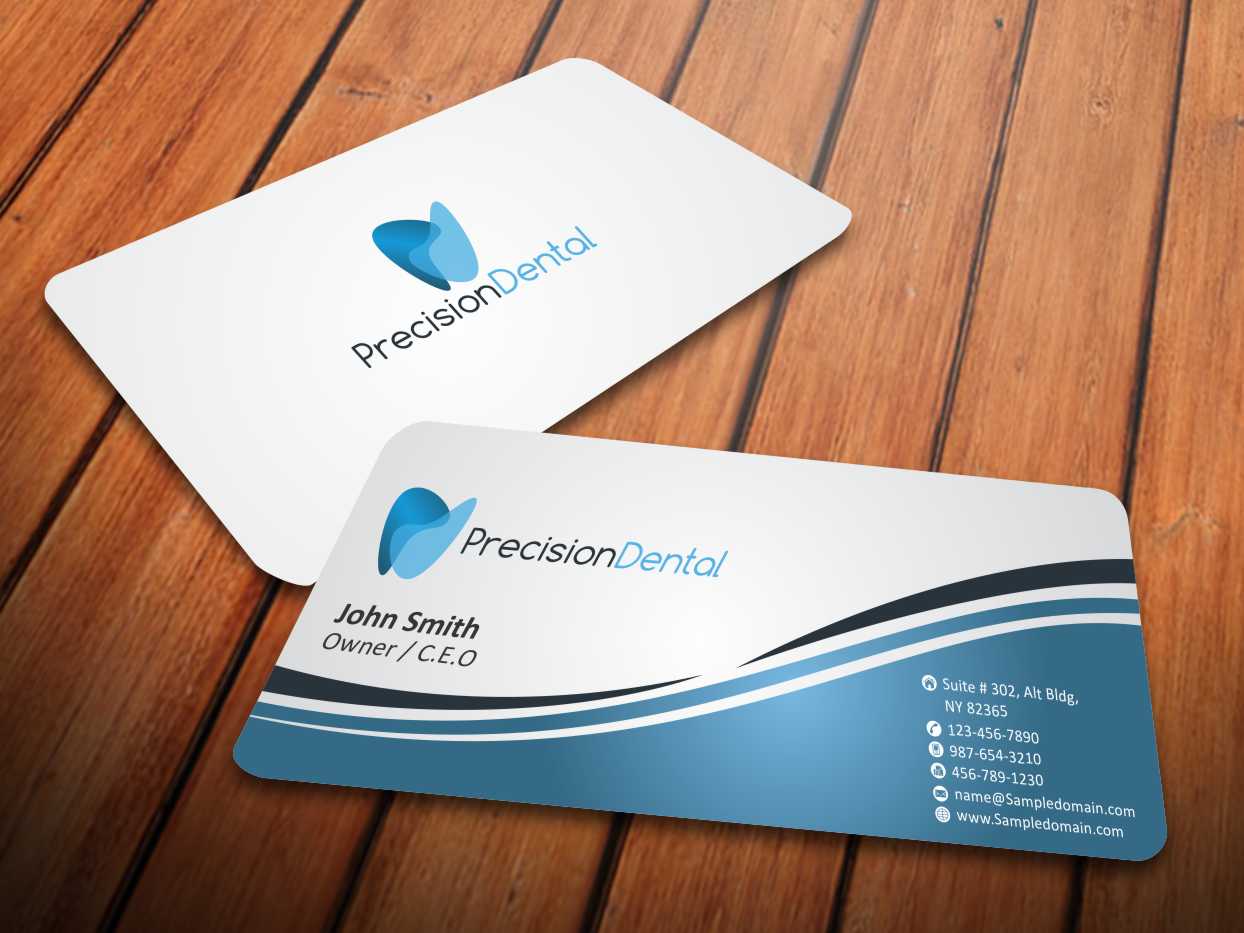 Business Card Design by szabist for Precision Dental | Design #4331733
