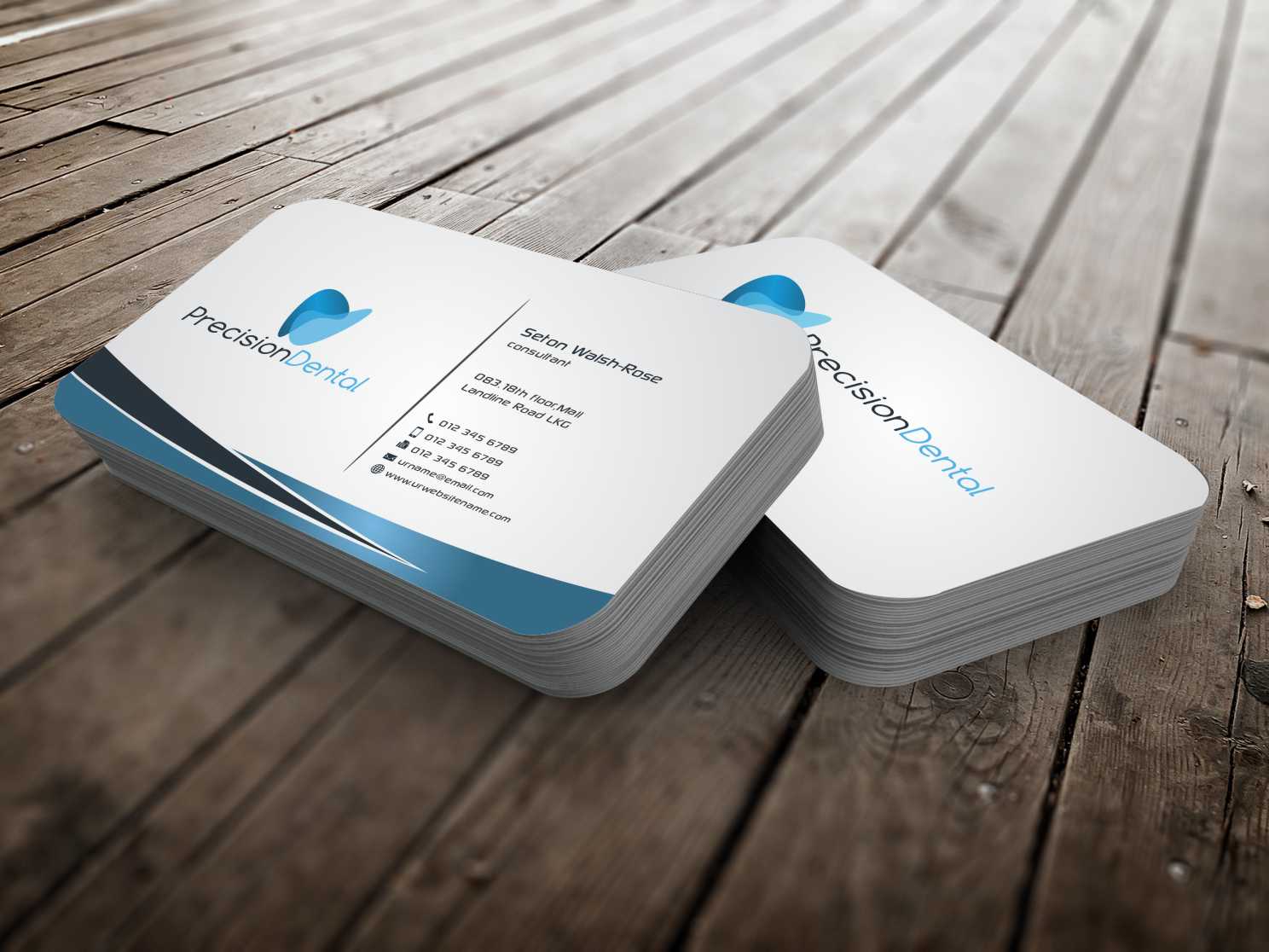 Business Card Design by szabist for Precision Dental | Design #4331734
