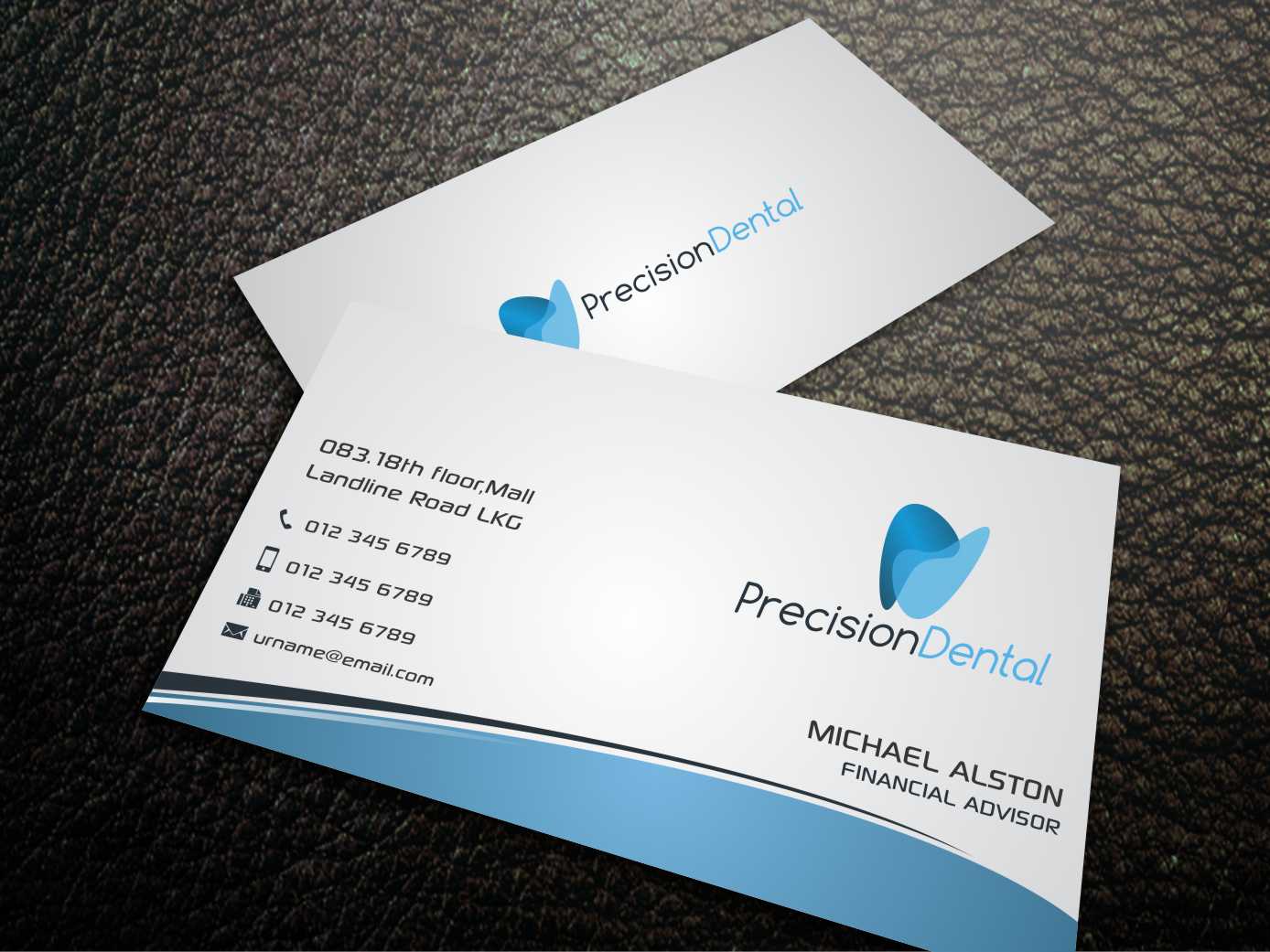 Business Card Design by szabist for Precision Dental | Design #4331735