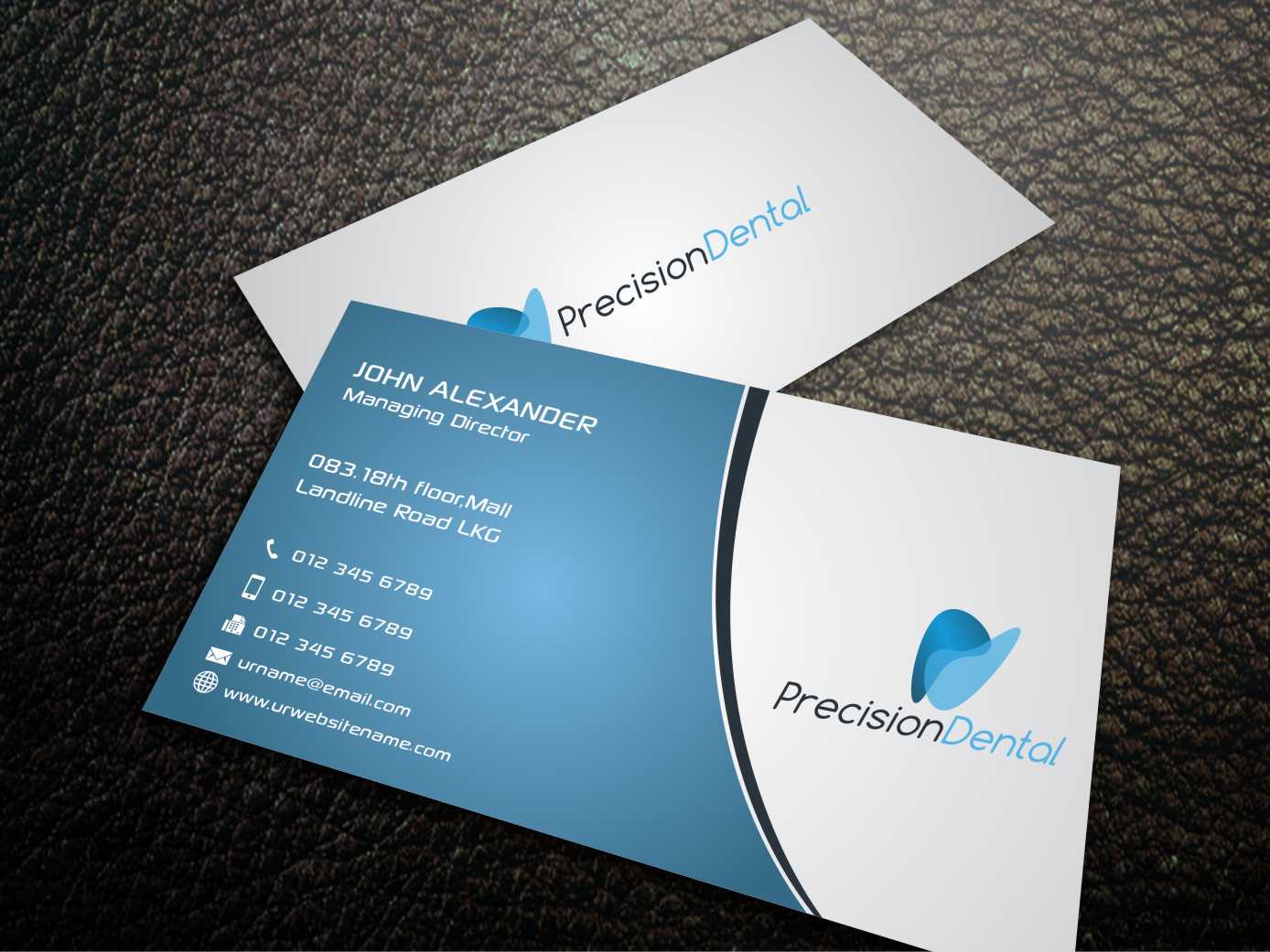 Business Card Design by szabist for Precision Dental | Design #4331736