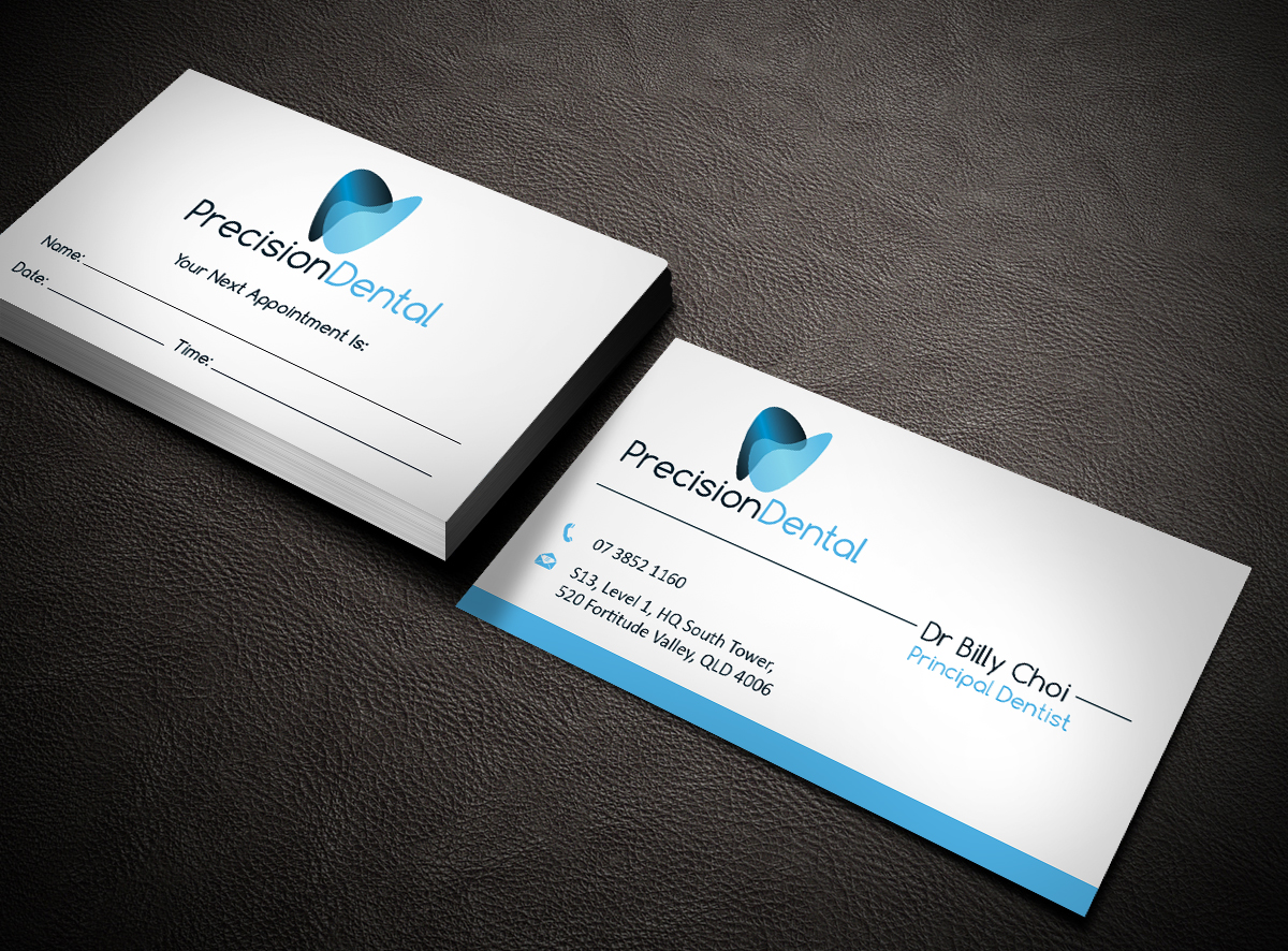 Business Card Design by Owaisias for Precision Dental | Design #4329882