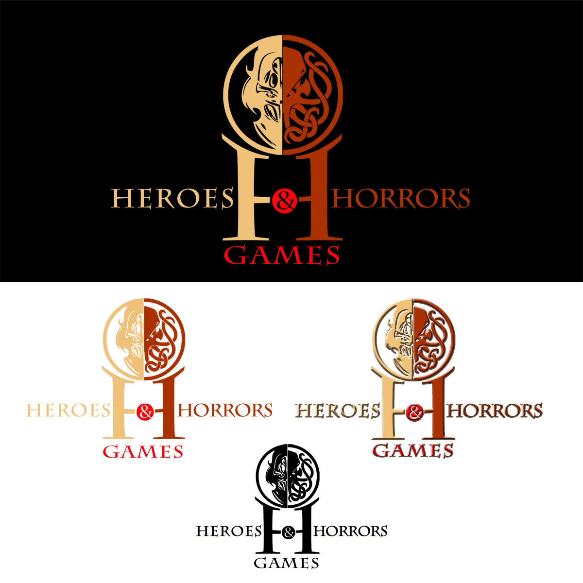 Logo-Design von JRLim41 für Heroes and Horrors Games, LLC | Design #4419157