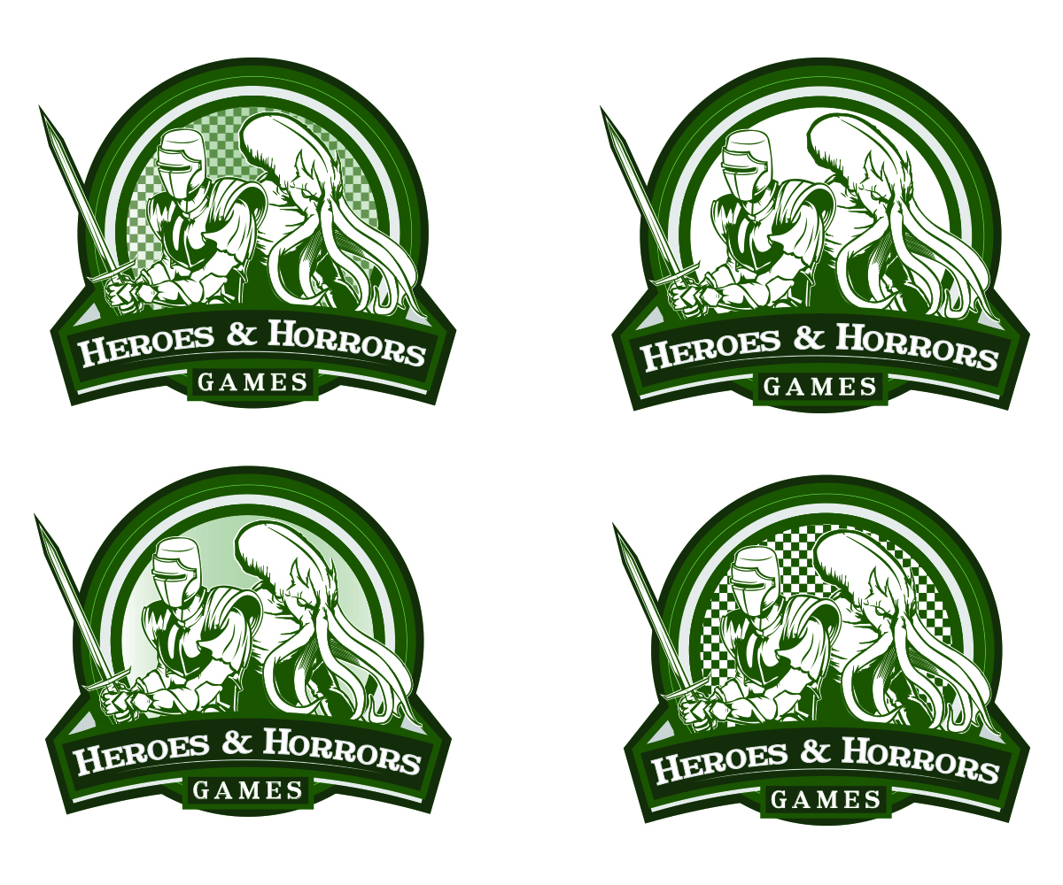 Logo Design by Cody Rostron for Heroes and Horrors Games, LLC | Design #4408271