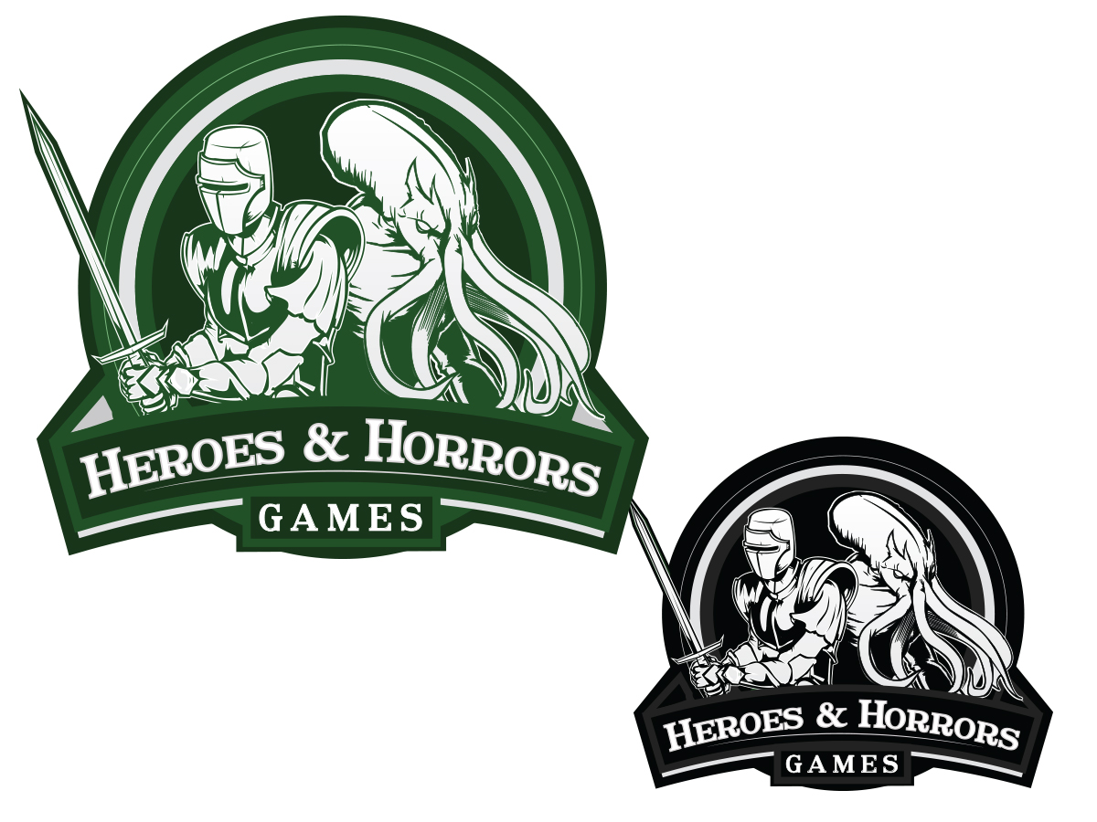 Logo Design by Cody Rostron for Heroes and Horrors Games, LLC | Design #4445859