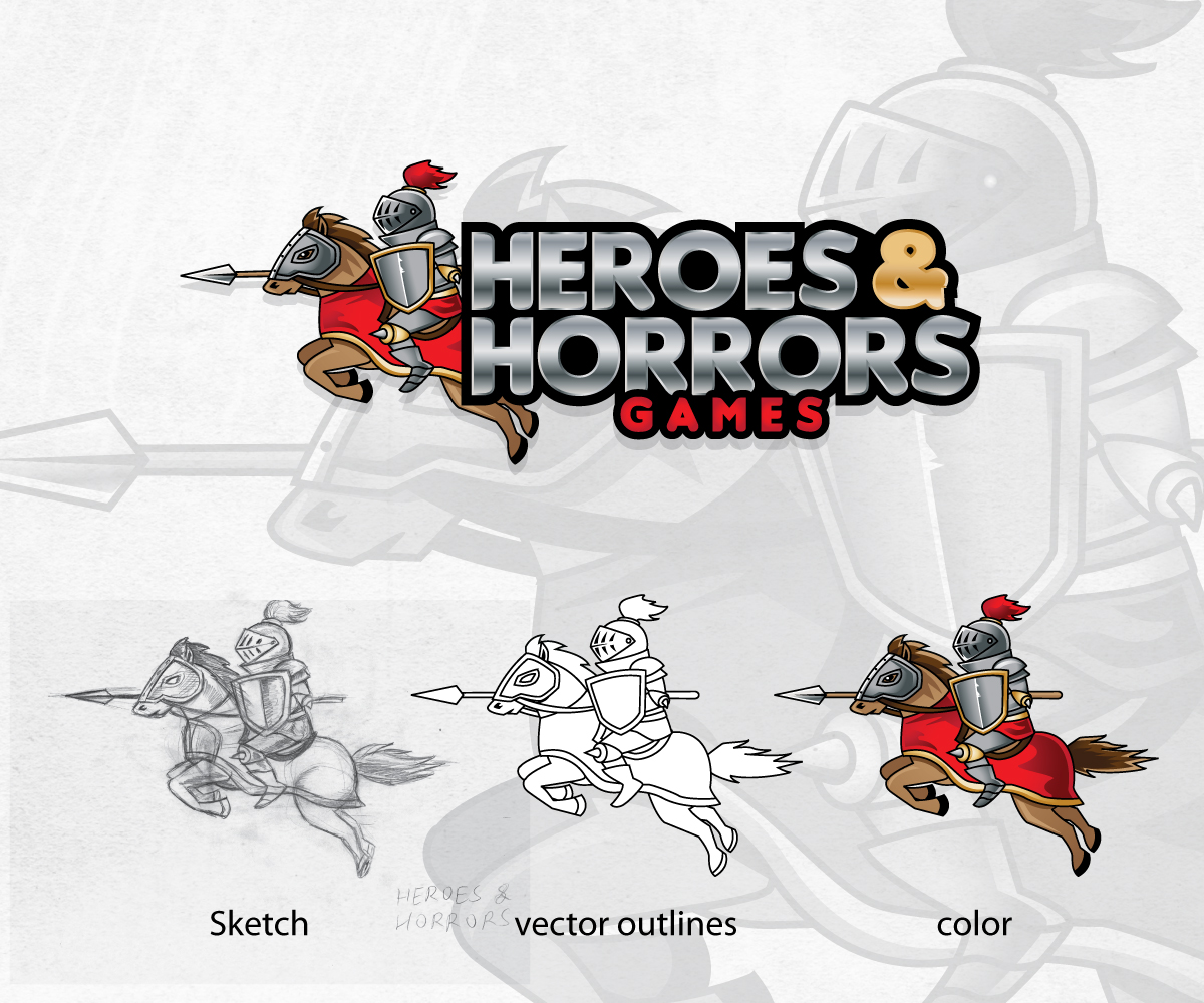 Logo-Design von Alexander für Heroes and Horrors Games, LLC | Design #4416530