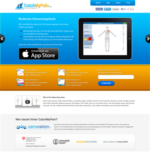 Product page for a pain diary needs an impressive Wordpress Design | Wordpress Design by Lauren
