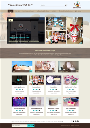 Wordpress Design by Creative Usha for Elemental Spa | Design: #4390433