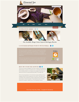 Wordpress Design by connexis for Elemental Spa | Design: #4392801