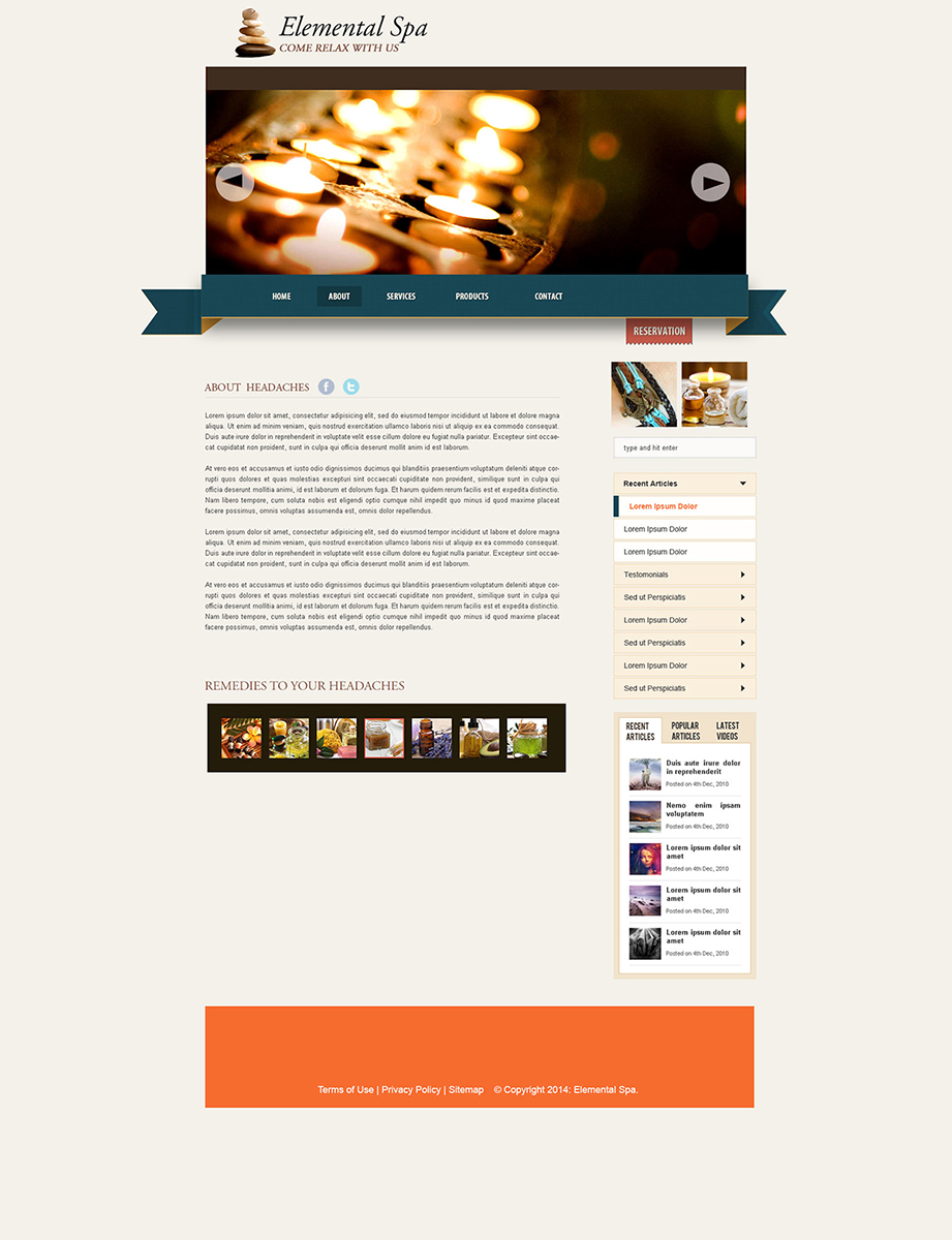 WordPress-Design von connexis für Elemental Spa | Design #4392806