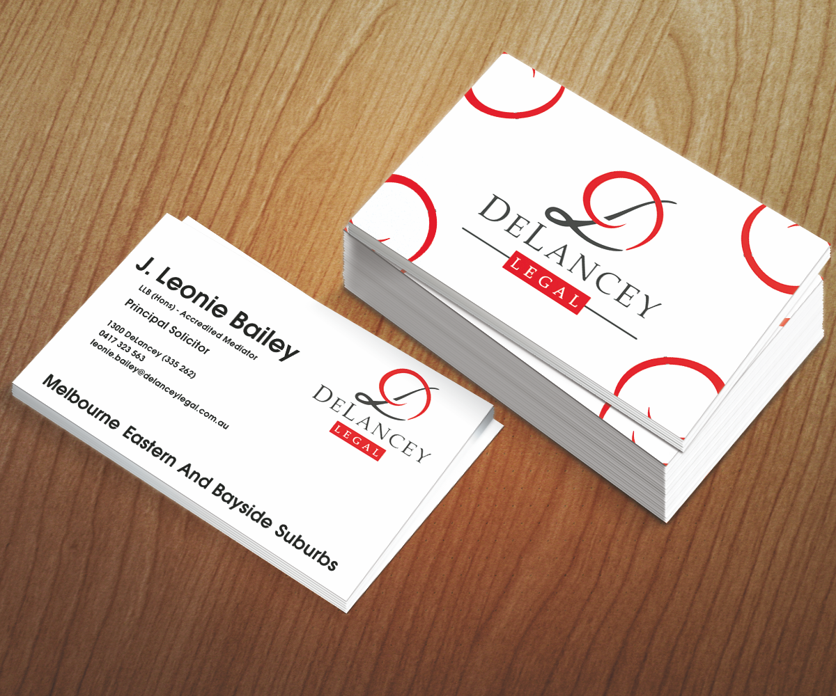 Diseño de Tarjeta de Presentación por shadowfoxx para DeLancey Legal | Diseño #4350011