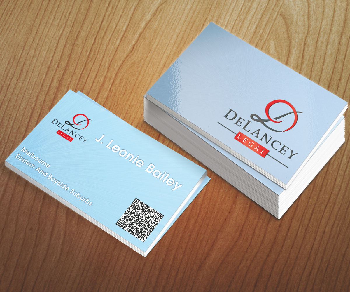 Diseño de Tarjeta de Presentación por shadowfoxx para DeLancey Legal | Diseño #4412922