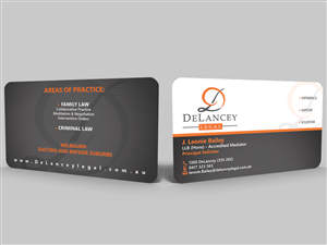 Diseño de Tarjeta de Presentación por Hardcore Design para DeLancey Legal | Diseño #4428861