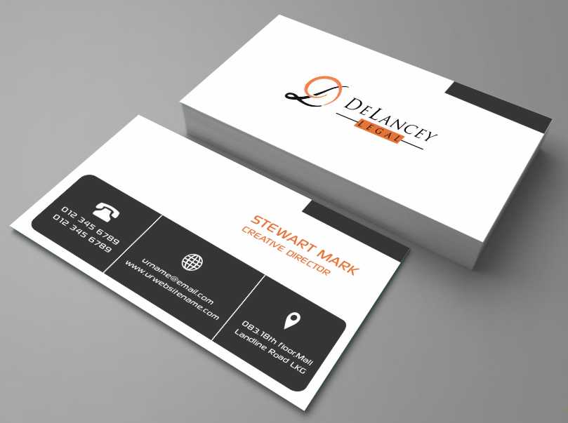 Business Card Design by AwsomeD for DeLancey Legal | Design #4331460